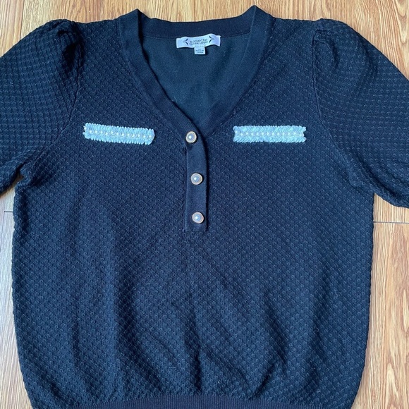 Nanette lepore vneck pearl sweater - Picture 3 of 8